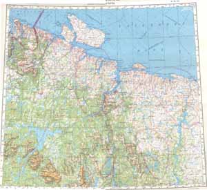 Северо-запад Кольского полуострова - карта